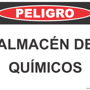 Señal de Peligro Almacén de Químicos